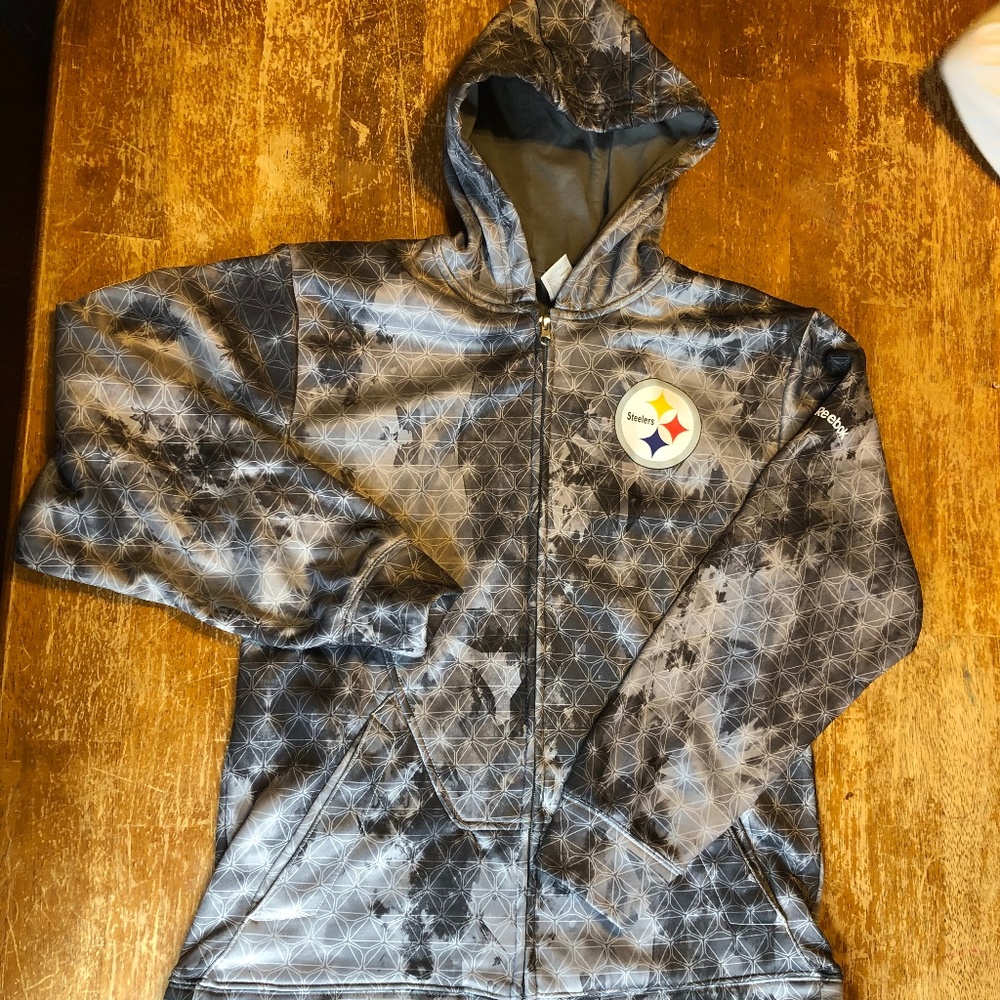 STEELERS CAMO FULL ZIP HOODIE XL